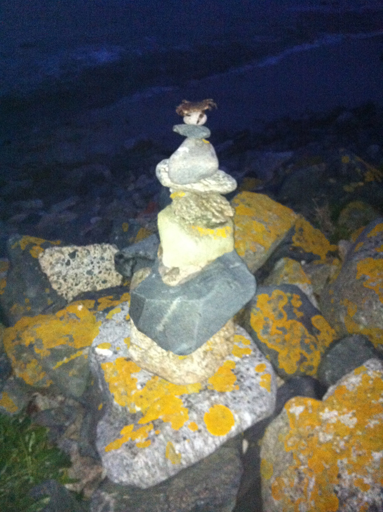 Stack of rocks on Lihou Island
